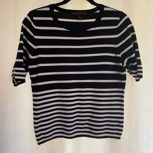 White House Black Market striped knit top in size large